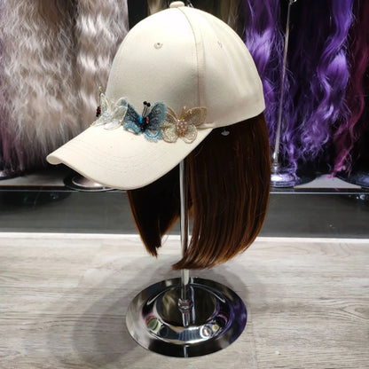 hair lady baseball bomber hat