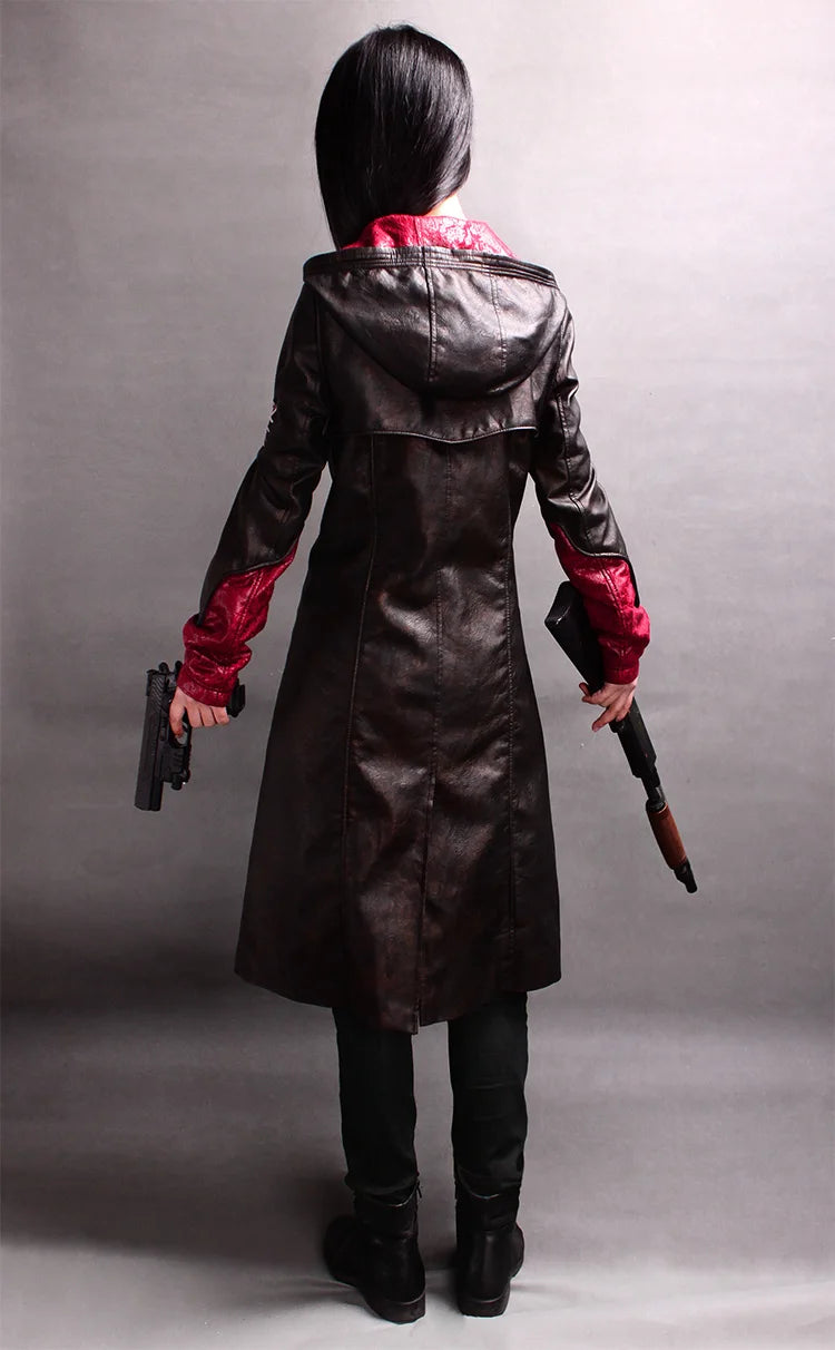 DMC Dante Costume Leather Trench Long  Jacket