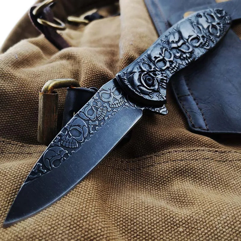 Polar Bear Stonewash Tactical Folding Knife