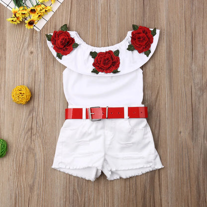 1-7 Years Infant Kid Baby Girls Outfits Sets