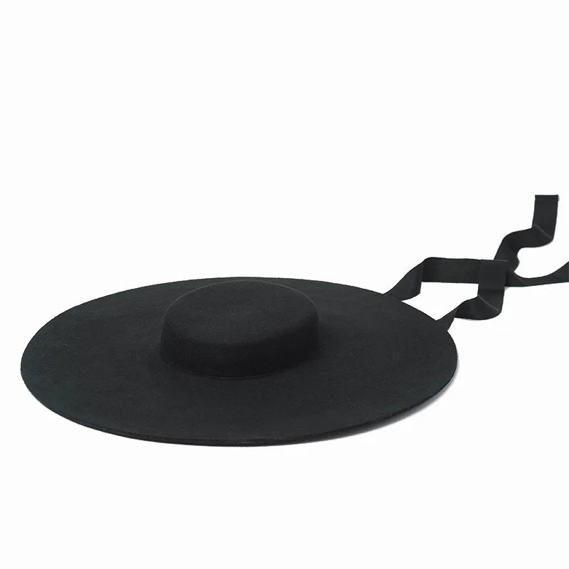 Wide Brim Wool Fedora — 15cm Brim · 9 Styles