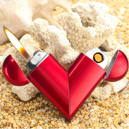 Heart-shaped Gas- Lighter Gift