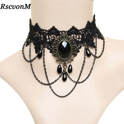 Fashion Gothic Choker Necklace Vintage Tattoo