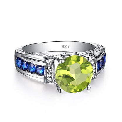 925 Sterling Silver Peridot Rings