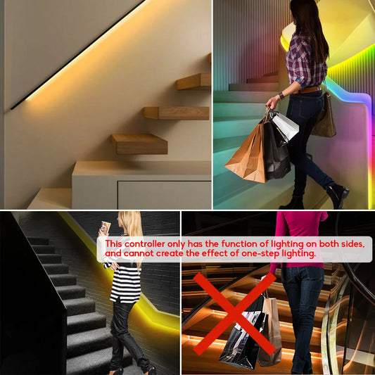 LED motion sensor light strip Stair