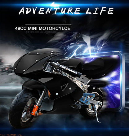 KAWOSEN Mini 49CC 2-Stroke Pocket Bike - Multi-Color
