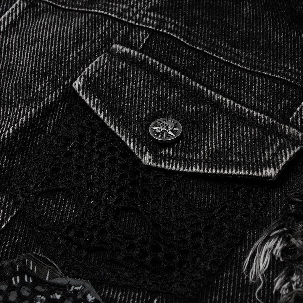 Decayed Streetwear Denim Vest for Aficionados