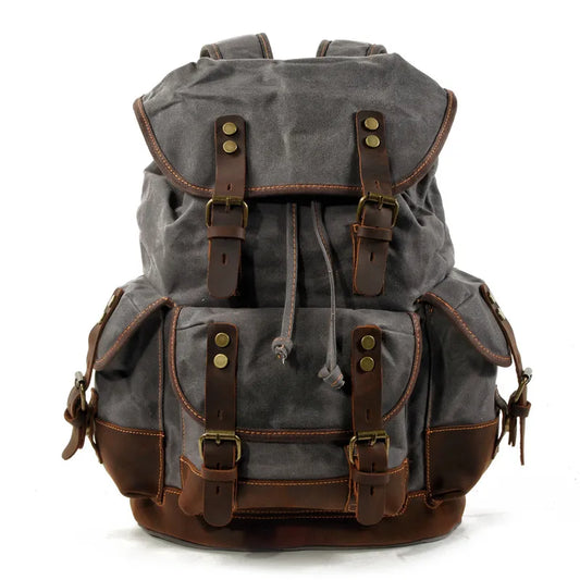 Cotton Oil Wax Canvas Backpack