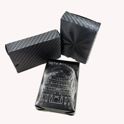 Black Playing Cards Poker Game Japanese Building Black Diamond