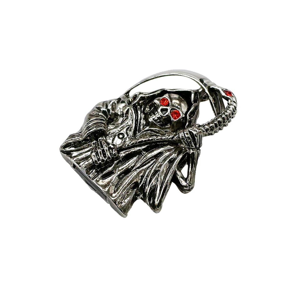 Metal Skeleton Head Skull Pen Drive 16GB 32GB 64GB 128GB 256GB Death Skull Shape USB 2.0 Flash Drive Pendrive Memory Stick Disk