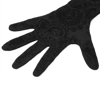 Gorgeous Fashion Flocking Mesh Fingerless Gloves