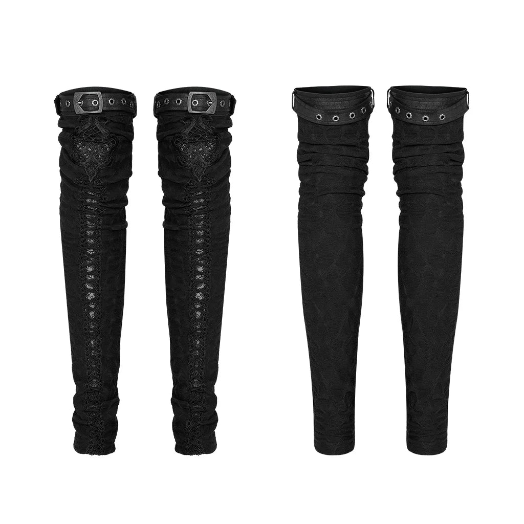PUNK RAVE Embroidered Leg Warmers