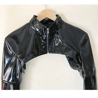 Customized Size Genuine Leather One-piece Gloves Jacket