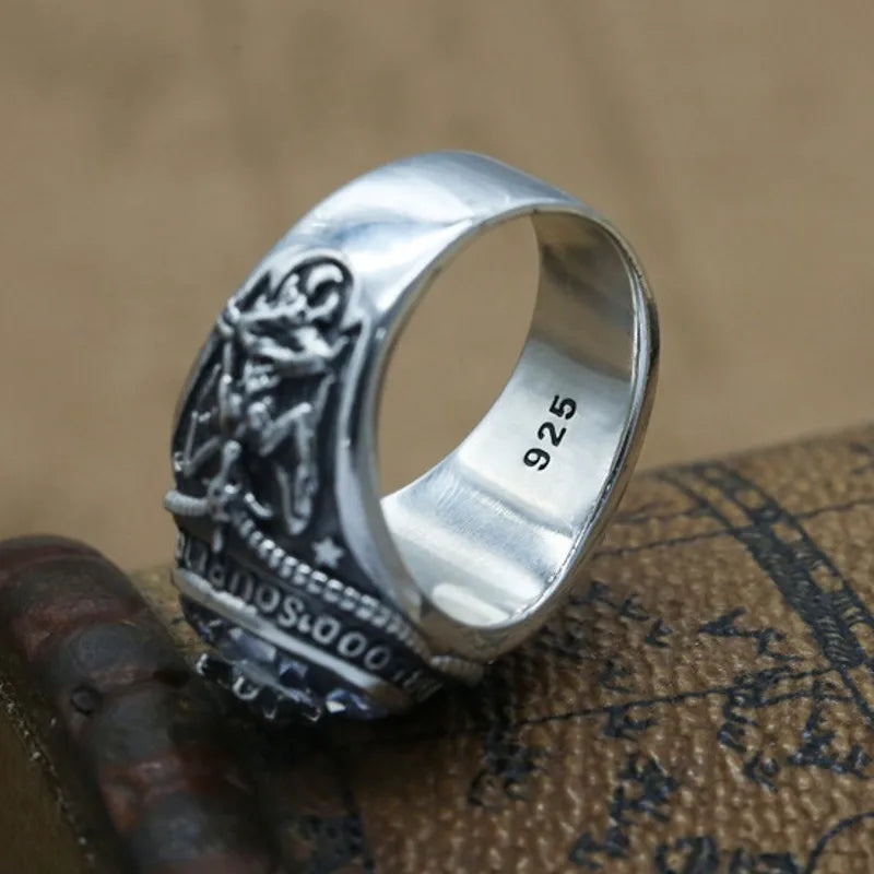 silver retro Thai ring