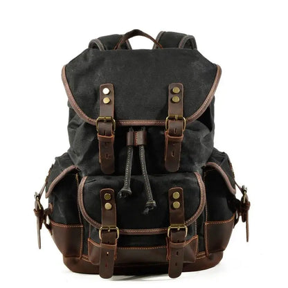 Cotton Oil Wax Canvas Backpack