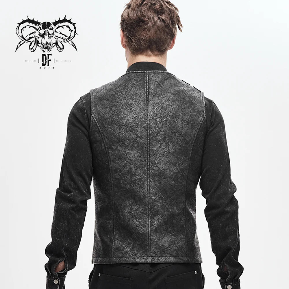 Devil Fashion Men's Punk Handsome Vest