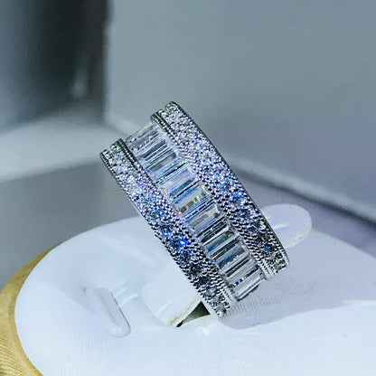 Crystal Ring Promise Wedding Engagement Rings