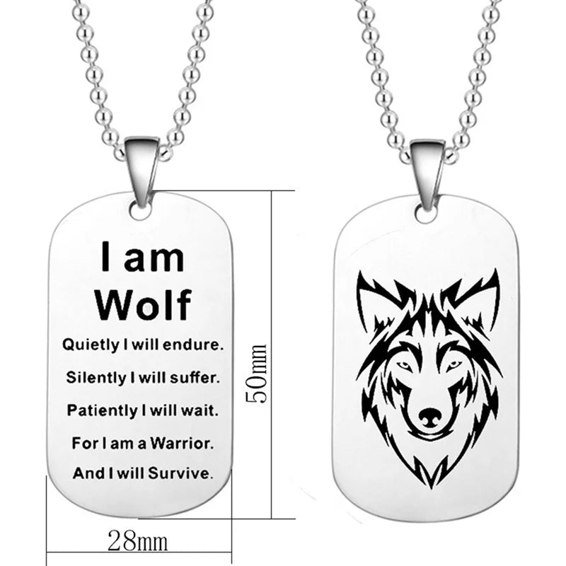 Fashion Wolf Pendant Necklace