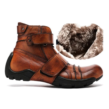 Genuine Leather Punk Boots Handmade