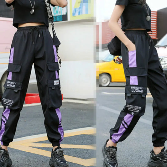 Women's Joggers Casual Sports Sweatpants Trousers Black