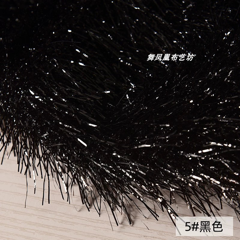 Shiny Silk Feather Tassel Plush DIY Fabric