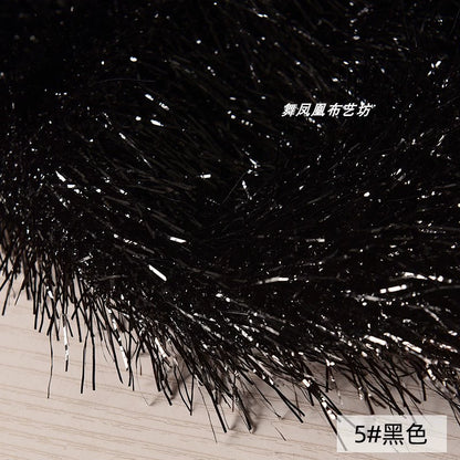 Shiny Silk Feather Tassel Plush DIY Fabric