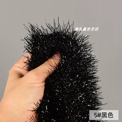Shiny Silk Feather Tassel Plush DIY Fabric