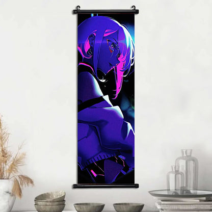 Cyberpunk Rebecca: Vibrant Wall Art