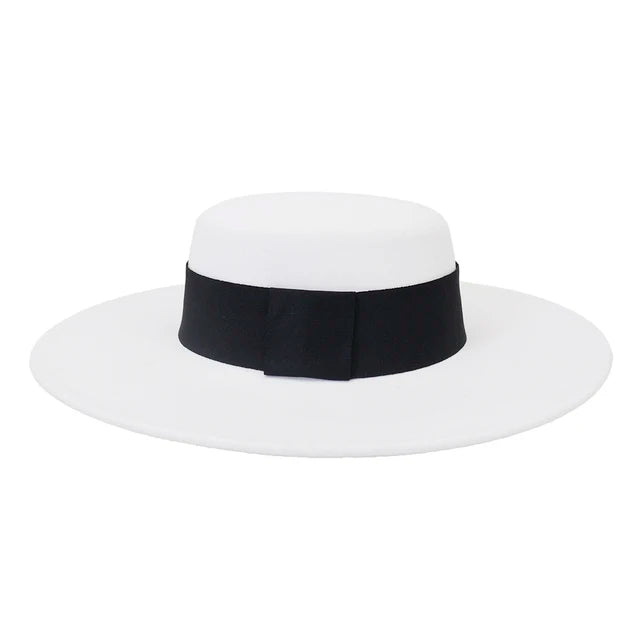 Wide Brim Fedora Hat — Women's French Style