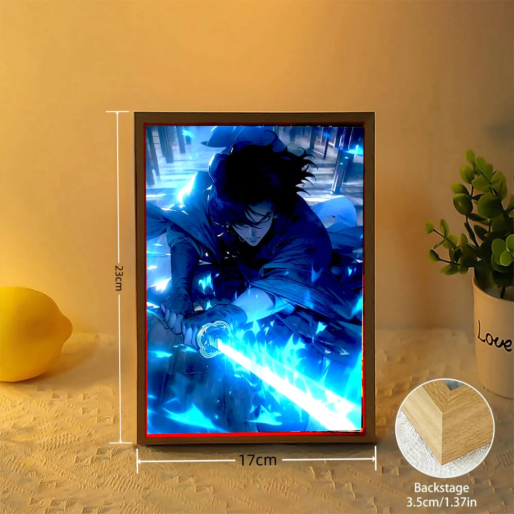 Anime LED Art Frame – Night Light Decor