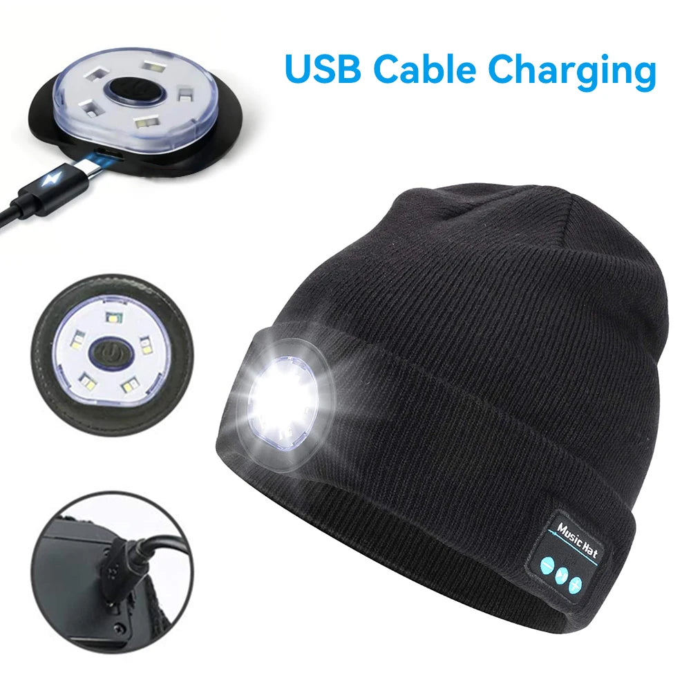 Bluetooth Earphone Music Hat Winter