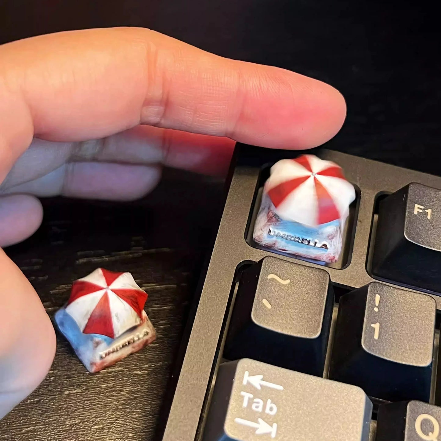 Umbrella Corp Keycap — Resident Evil Biohazard · Mechanical Keyboard