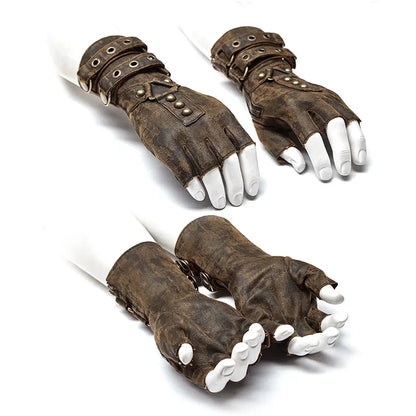 Gladiator Steampunk Fingerless Gloves