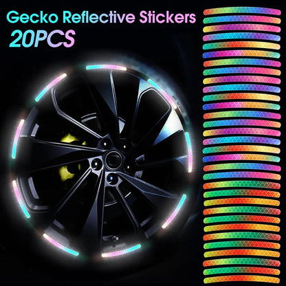 Laser Wheel Hub Reflective Sticker Car