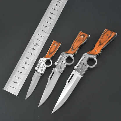 New Outdoor Folding Knife Multifunctional Creative Small Commodity Knife Fruit Knife With Light