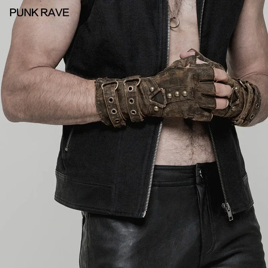 Gladiator Steampunk Fingerless Gloves