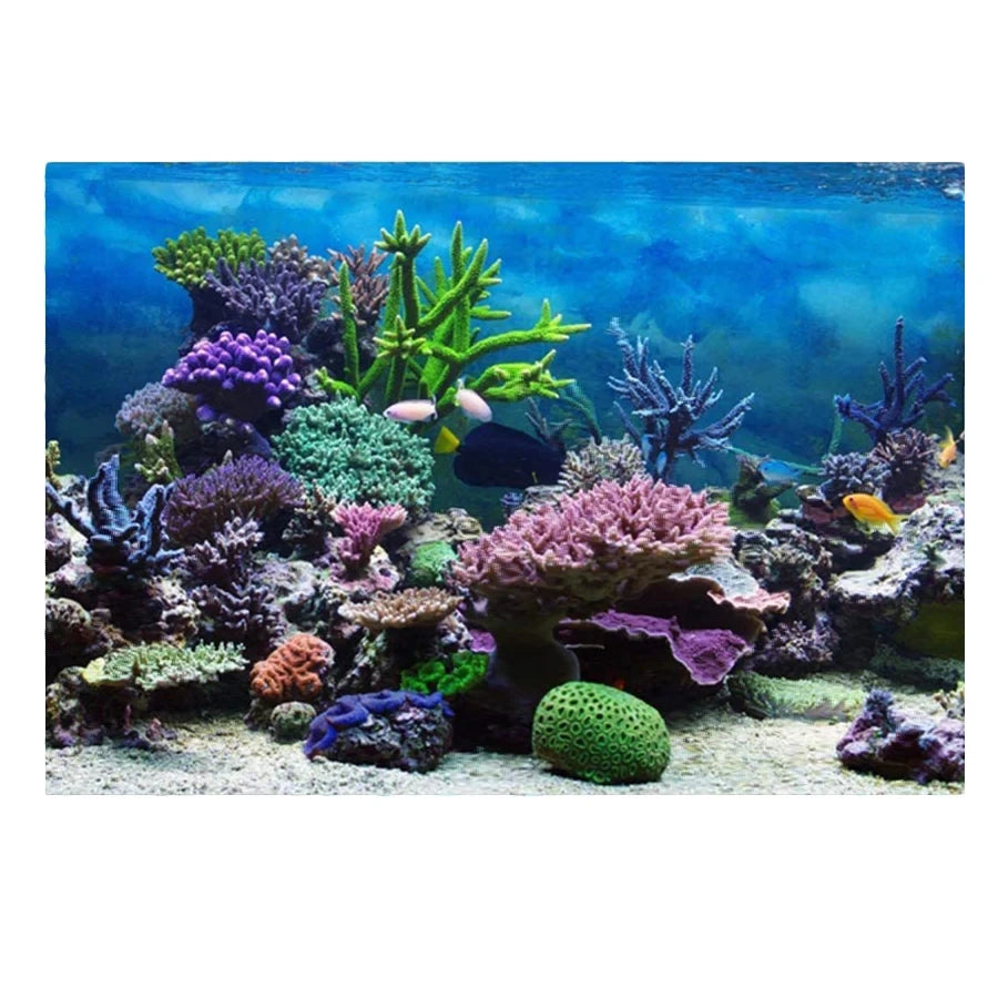 Aquarium Background Sticker, Underwater Cave Stone