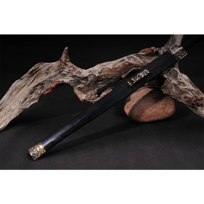 Zombie Etched Han Jian: Decorative Steel Sword