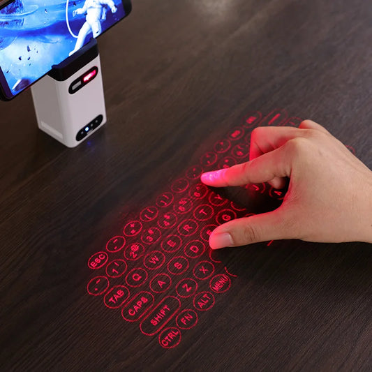 New Virtual Laser Keyboard Wireless Projector Phone