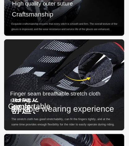 DUHAN W2 All-Weather Motorcycle Gloves Unisex