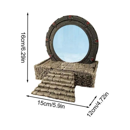 Unique Star Gate Book Stand Light Mirror