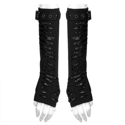 Edgy Elegance: Gothic Spider Mesh Gloves