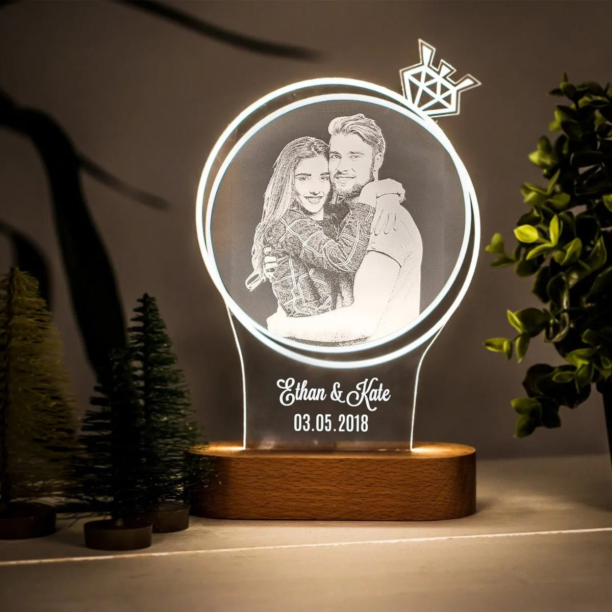 3D Photo Lamp Personalized Custom Photo