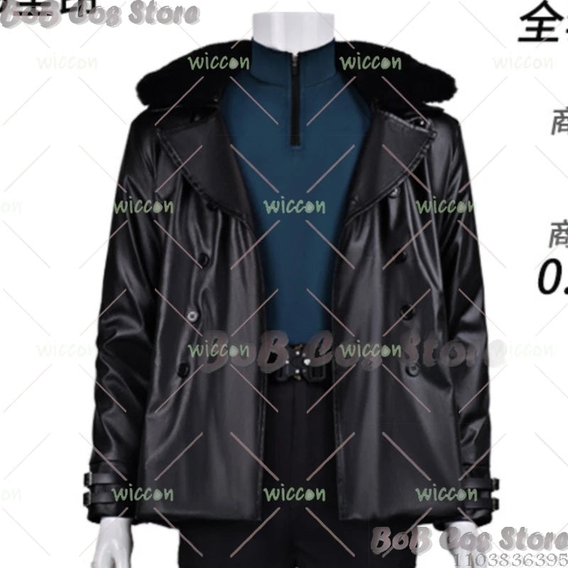 Leon Kennedy Cosplay Costume — Brown Leather Jacket & Tactical Set