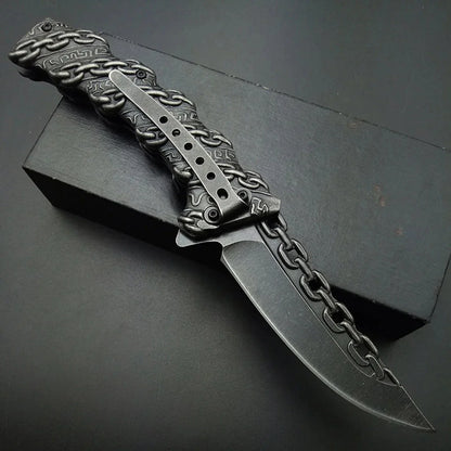 AdventureEdge: Steel Folding Knife for Outdoors