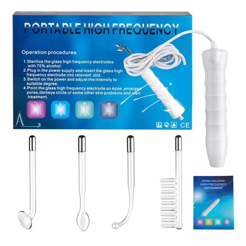 Electrotherapy Glass Beauty Machine Therapy Face Wand