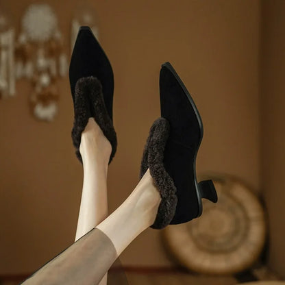 Natural Suede Leather Shoes