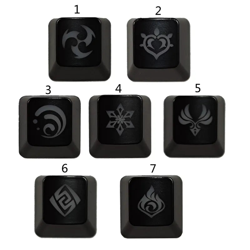 1PC Custom Genshin Keycap OEM Profile ABS