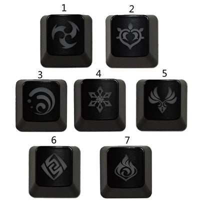 1PC Custom Genshin Keycap OEM Profile ABS