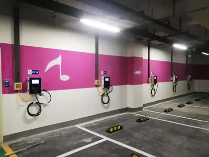 Ac Double Gun Electric Vehicle Ev Charging Station